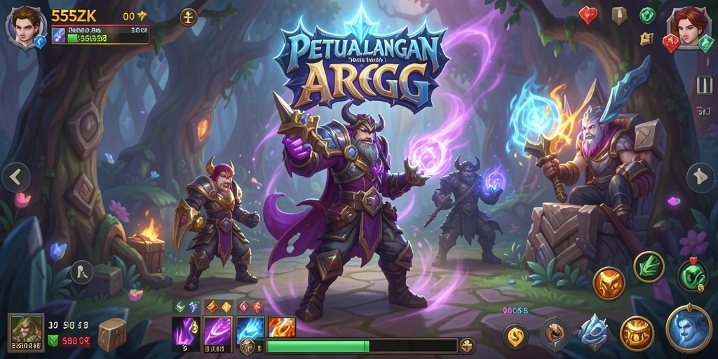 Tampilan gameplay ARPG yang mendebarkan dan penuh aksi.