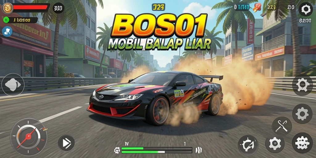 Tampilan luar biasa dari balapan seru BOS01.