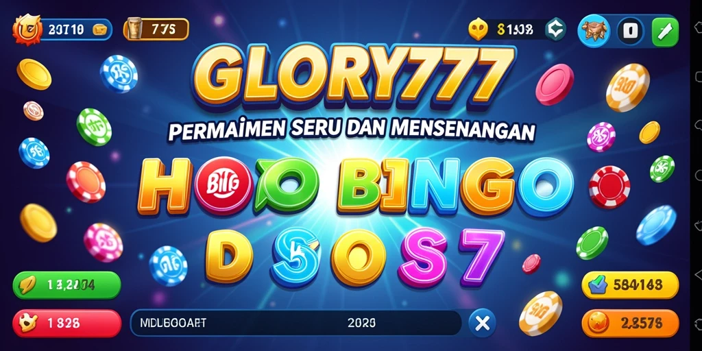 Tampilan antarmuka permainan Bingo yang menarik dari GLORY777.