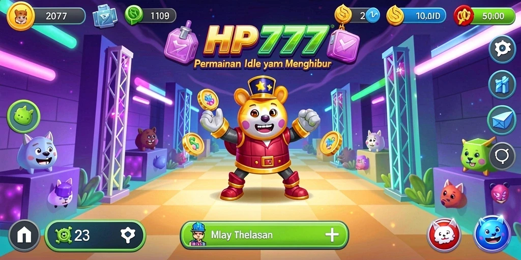 Screenshot menunjukkan karakter dalam gameplay Idle yang mengasyikkan.