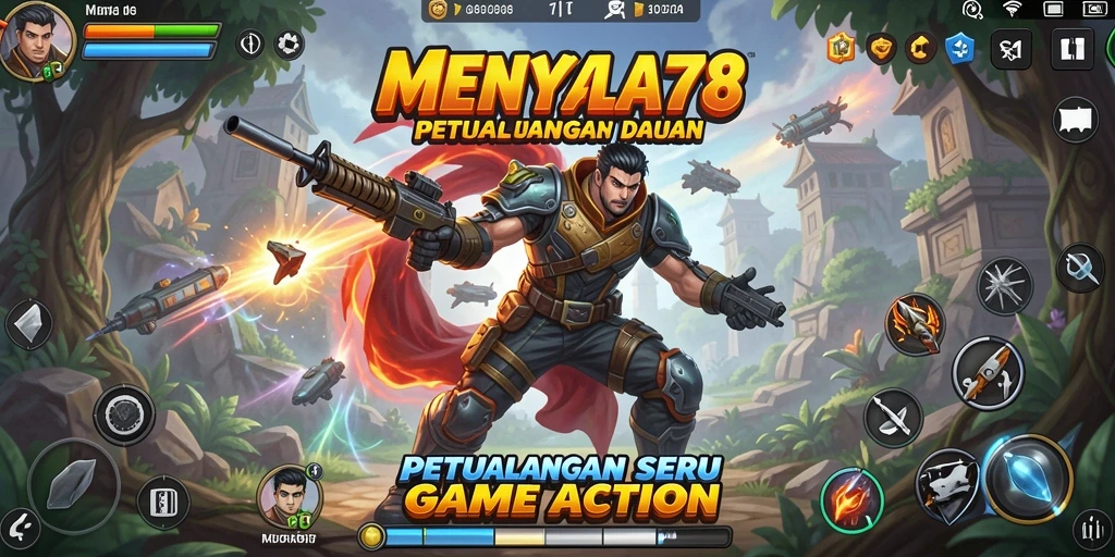 Tampilan gameplay aksi seru di MENYALA78.