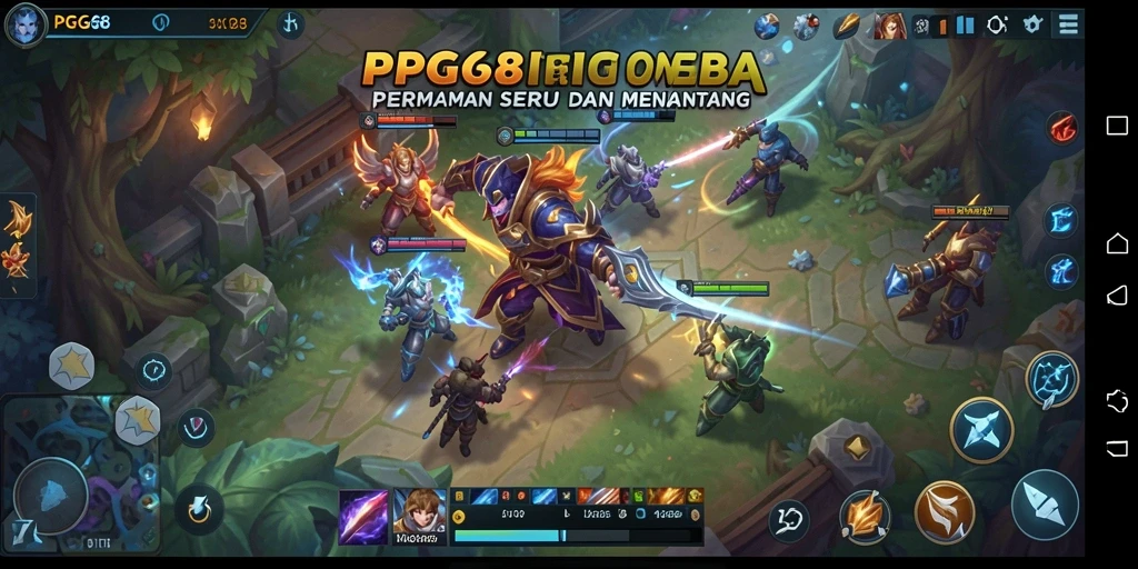 Tangkapan layar PGG68 menampilkan aksi pertempuran seru di arena.