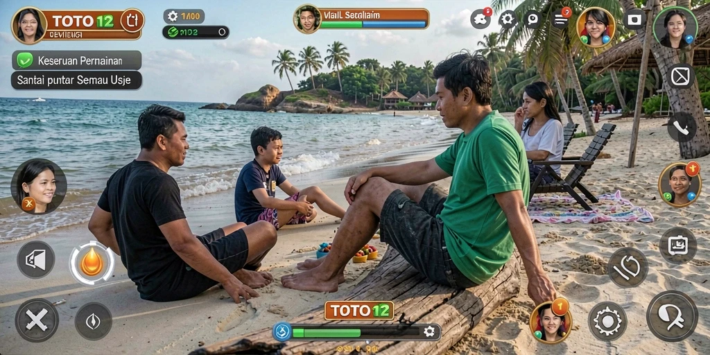Screenshot permainan TOTO12 dengan gameplay seru yang santai.