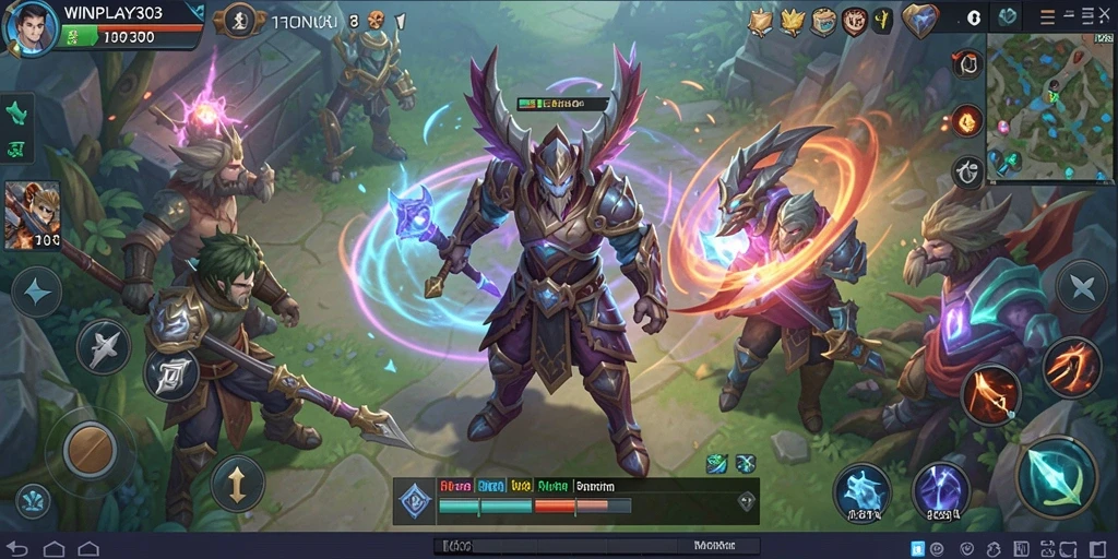 Tangkapan layar menampilkan petualangan seru dalam <strong>WINPLAY303</strong> di dunia MMORPG.
